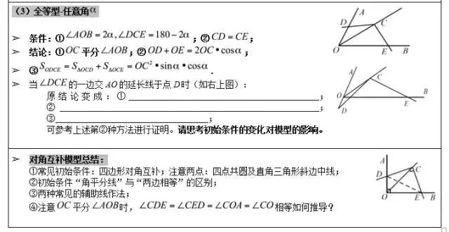 攻克中考數(shù)學(xué)幾何題!這幾個(gè)經(jīng)典幾何模型結(jié)論要記住