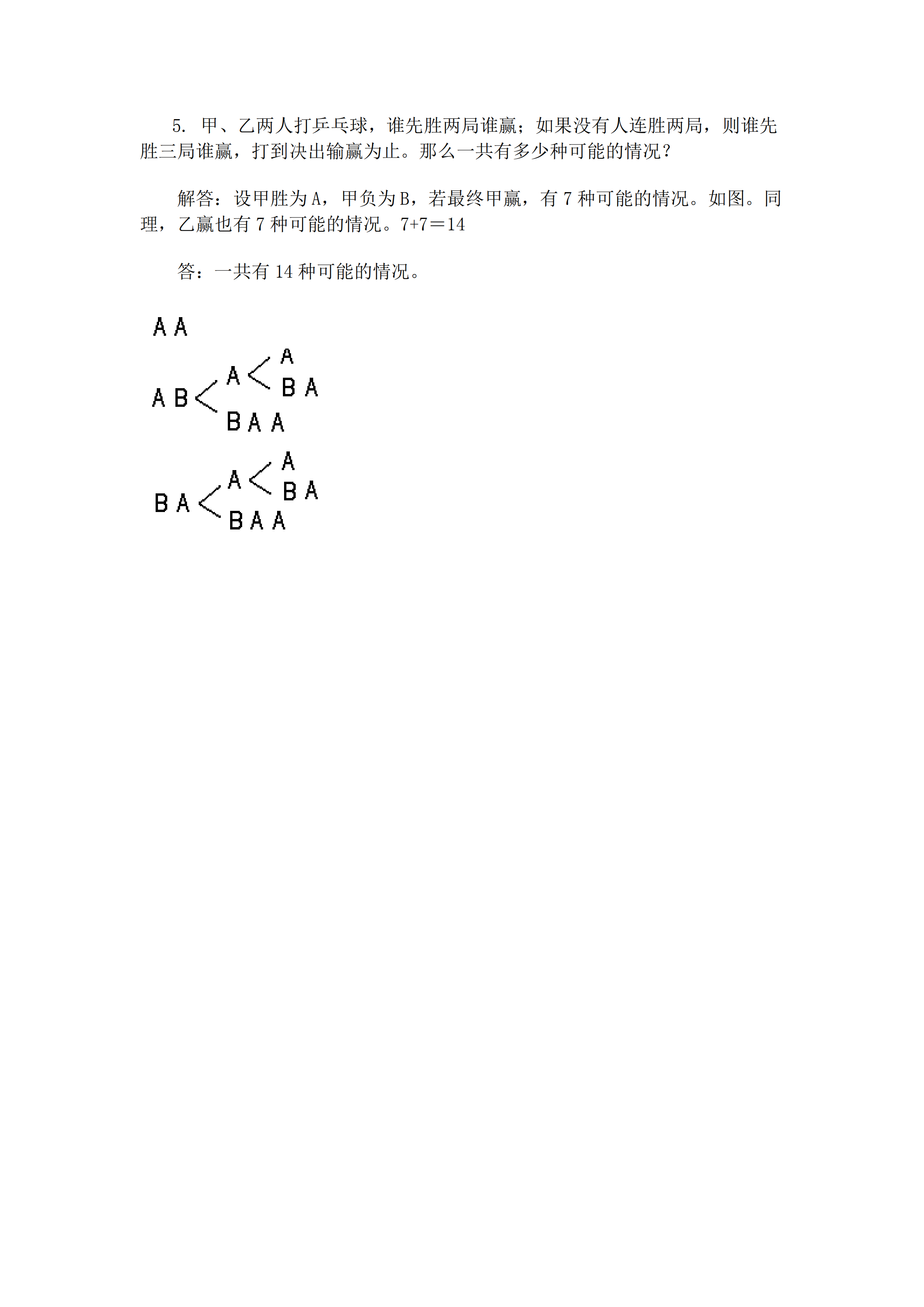小升初數學復習專題七：列舉法